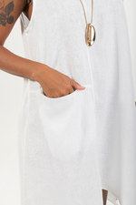 Carregar imagem no visualizador da galeria, Vestido Creta Midi Alça Larga Barra Assimátrica
