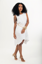 Carregar imagem no visualizador da galeria, Vestido Creta Midi Alça Larga Barra Assimátrica
