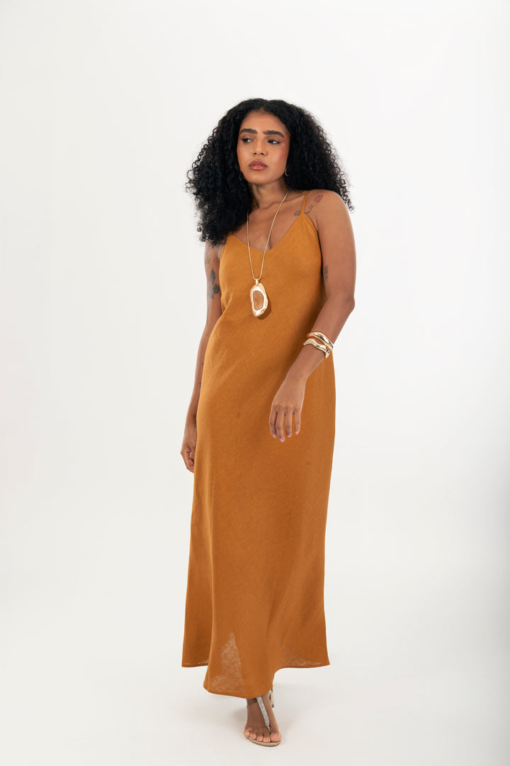 Vestido Longo Rio Alça Fina