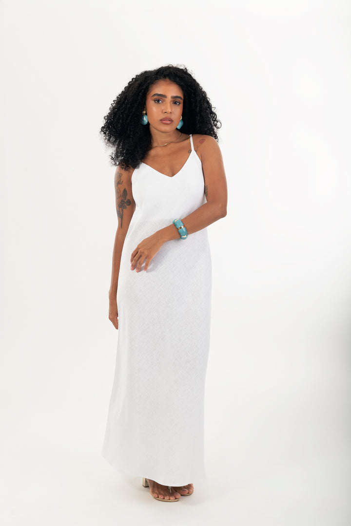 Vestido Longo Rio Alça Fina