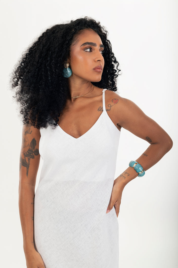 Vestido Longo Rio Alça Fina