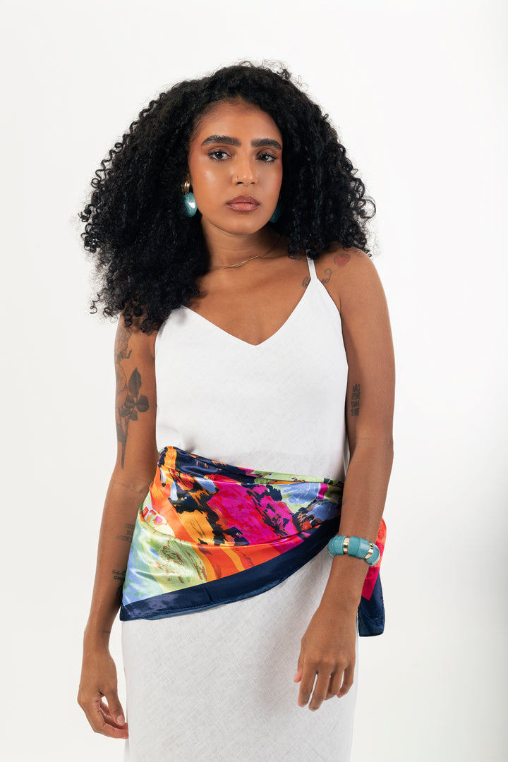 Vestido Longo Rio Alça Fina