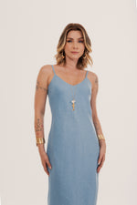 Carregar imagem no visualizador da galeria, Vestido Longo Rio Alça Fina
