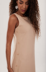 Carregar imagem no visualizador da galeria, VESTIDO VIENA EM VISCOLINHO BOTOES LATERAIS
