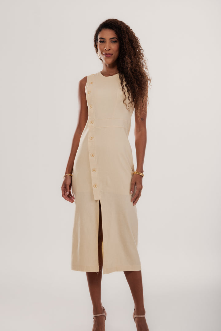 Vestido Oslo Botões Frontais