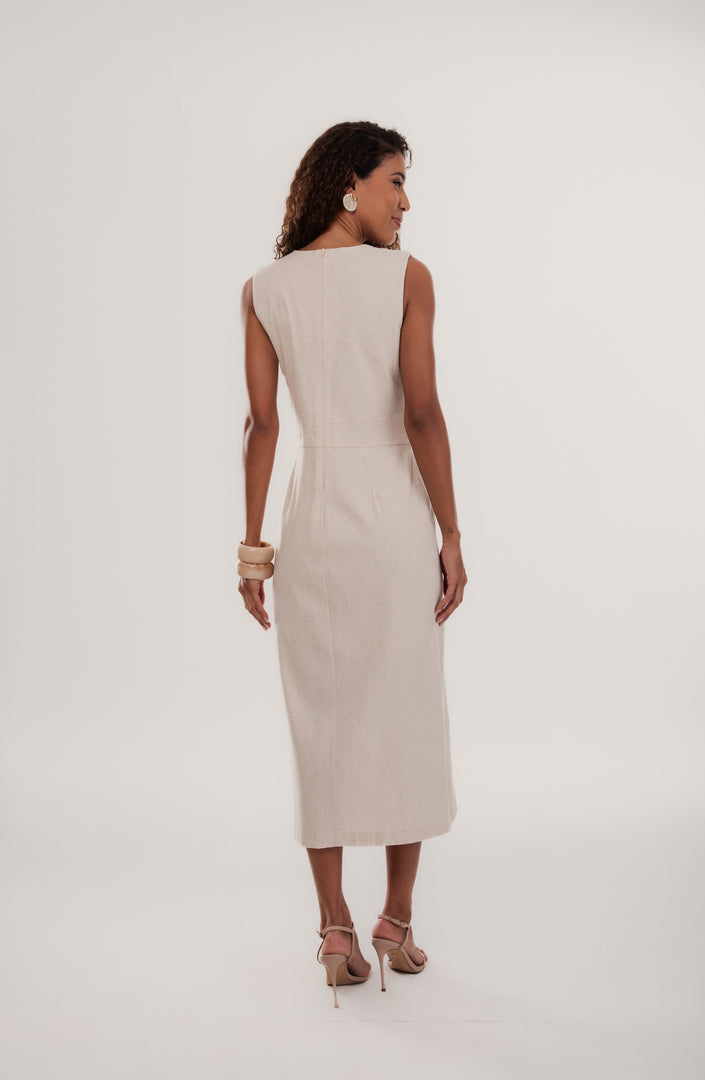 Vestido Oslo Botões Frontais