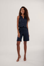 Carregar imagem no visualizador da galeria, Bermuda Florença Alfaiataria Linho
