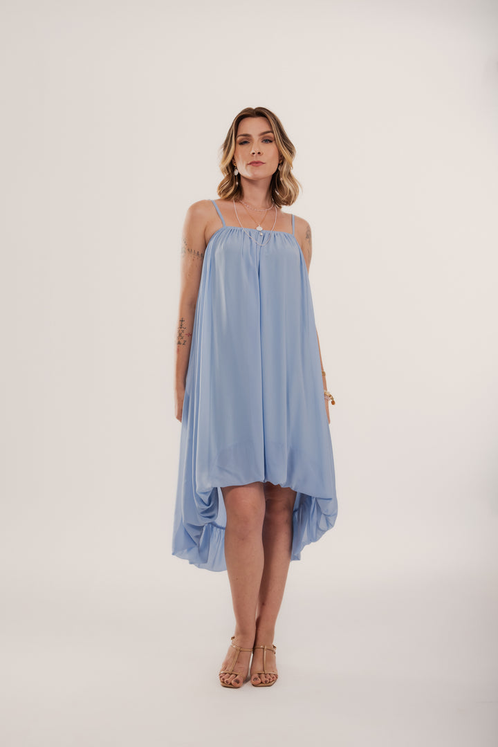 Vestido Porto Fino Plissado Balonê