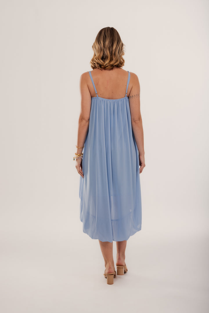 Vestido Porto Fino Plissado Balonê