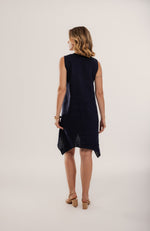 Carregar imagem no visualizador da galeria, Vestido Creta Midi Alça Larga Barra Assimátrica
