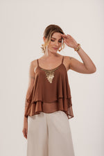 Carregar imagem no visualizador da galeria, Regata Viena Aplicação Metal