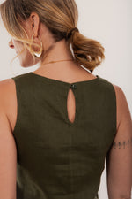 Carregar imagem no visualizador da galeria, Regata Savana Alça Larga Linho Puro
