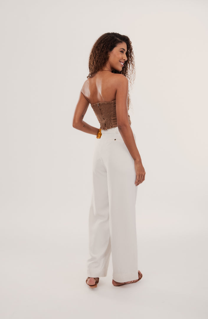 Calça Reta Salvador Alfaiataria Crepe