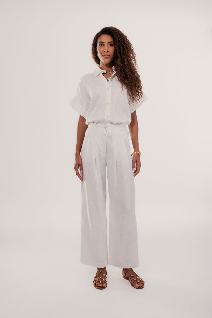 CALÇA SOCIAL ROMA 100% LINHO