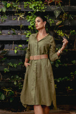 Load image into Gallery viewer, Vestido Chemise Amoreira Verde