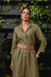 Vestido Chemise Amoreira Verde