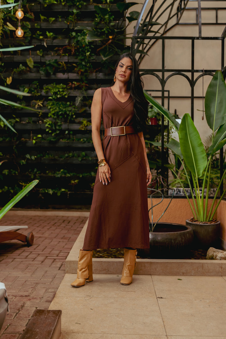 Vestido Longo Malha Yara